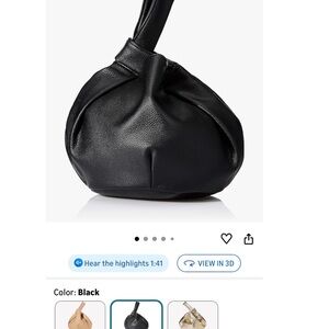 The Drop Avalon Vegan Leather Medium Black Tote Bag Purse